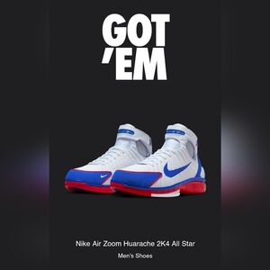 Nike Air Zoom Huarache 2K4 All Star Men's Size 10